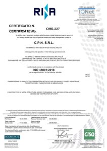 FABBRICAZIONE DI MANUFATTI IN CARPENTERIA METALLICA AD USO NAVALE, CIVILE E INDUSTRIALE - PROGETTAZIONE E FABBRICAZIONE DI IMBARCAZIONI