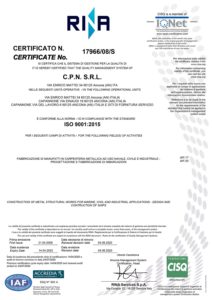FABBRICAZIONE DI MANUFATTI IN CARPENTERIA METALLICA AD USO NAVALE, CIVILE E INDUSTRIALE - PROGETTAZIONE E FABBRICAZIONE DI IMBARCAZIONI