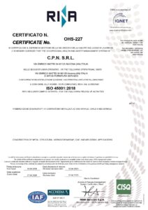 certificato ISO45001